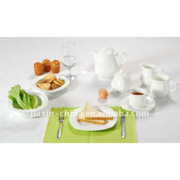 47pcs emboss ceramic dinner set